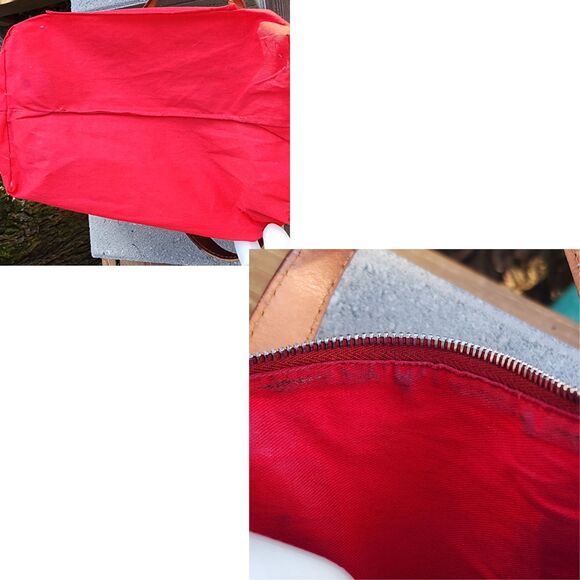 Dooney Bourke Pebbled/Vacchetta Leather Speedy Kendra Satchel Handbag Crossbody - Picture 14 of 15